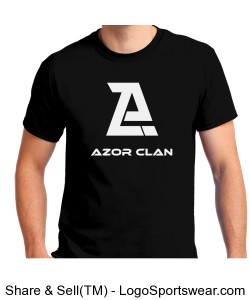 Black Azor T-Shirt- Adult Design Zoom